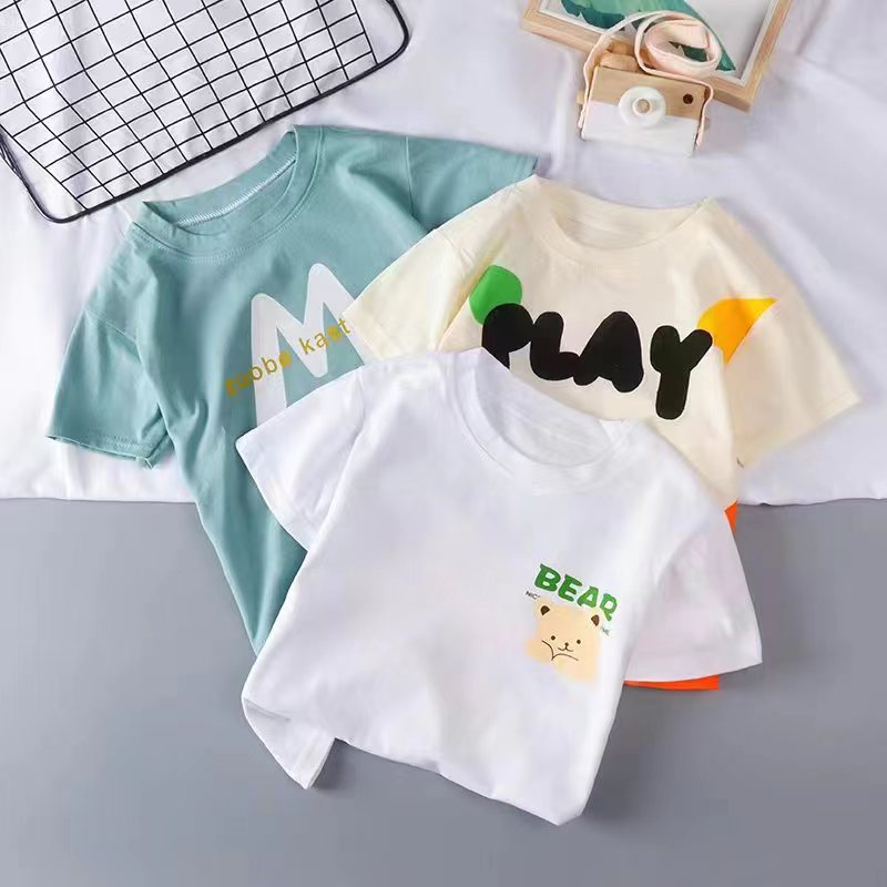 ByKiddos - Atasan Kaos Anak Laki-Laki / Perempuan / Kaos Distro Anak Lengan Pendek Import 0-4 Tahun