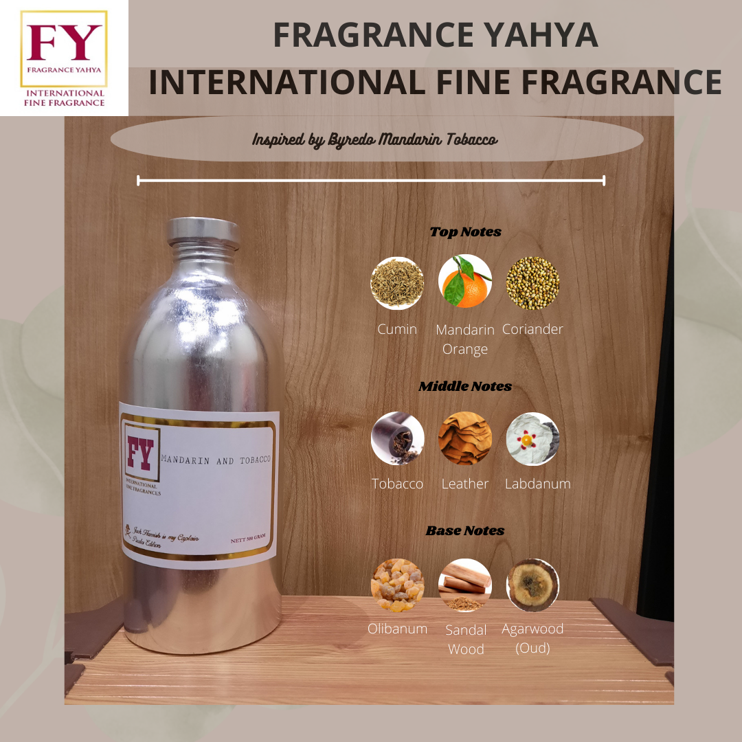 Fragrance Oil (Bibit Parfum) - Mandarin and Tobacco – Byredo Tobacco Mandarin