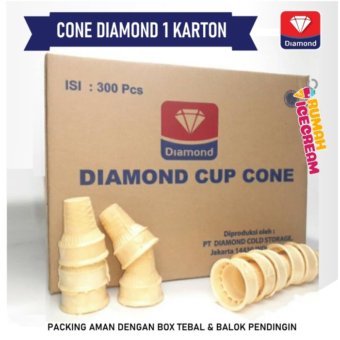 

Cone Es krim Diamond 1 Karton isi 30pack