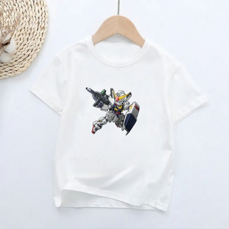 Kaos Anak Gundam R Baju Oblong Anak Lengan Pendek Atasan Kaos Oblong Anak 2-16Th Cod