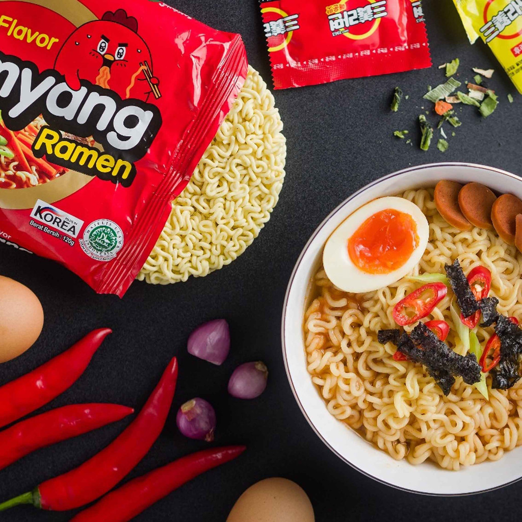 Samyang Ramen Spicy / Mie Instan Pedas / Mi Instan Kuah / 120gr