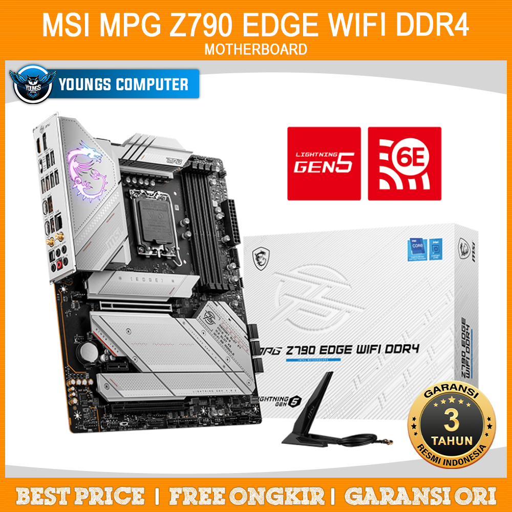 MSI MPG Z790 EDGE WIFI DDR4 | MOTHERBOARD INTEL Z790 LGA1700 DDR4 ATX