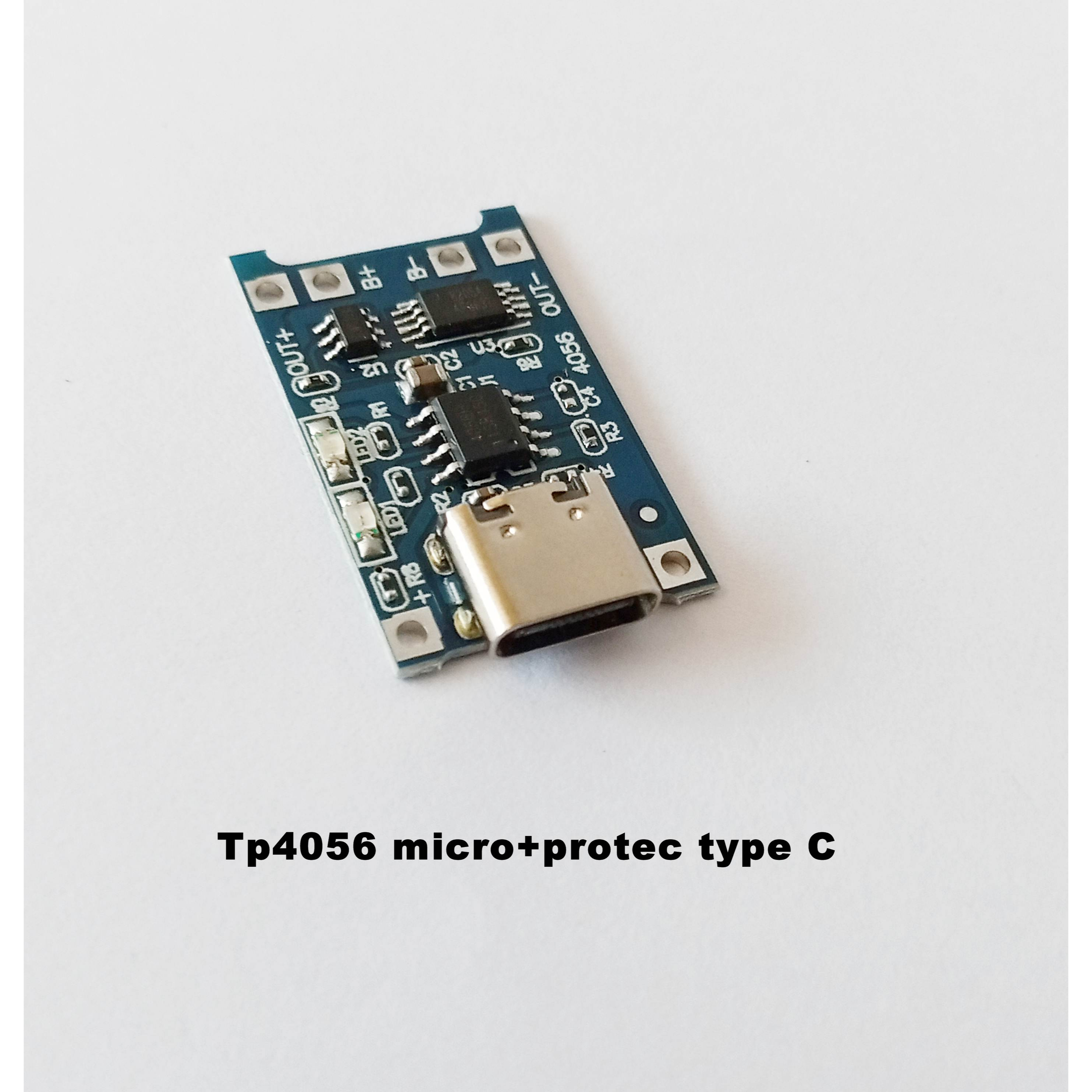 Modul Lithium Baterai Charge TP4056 1A With Automatic Protection Type C