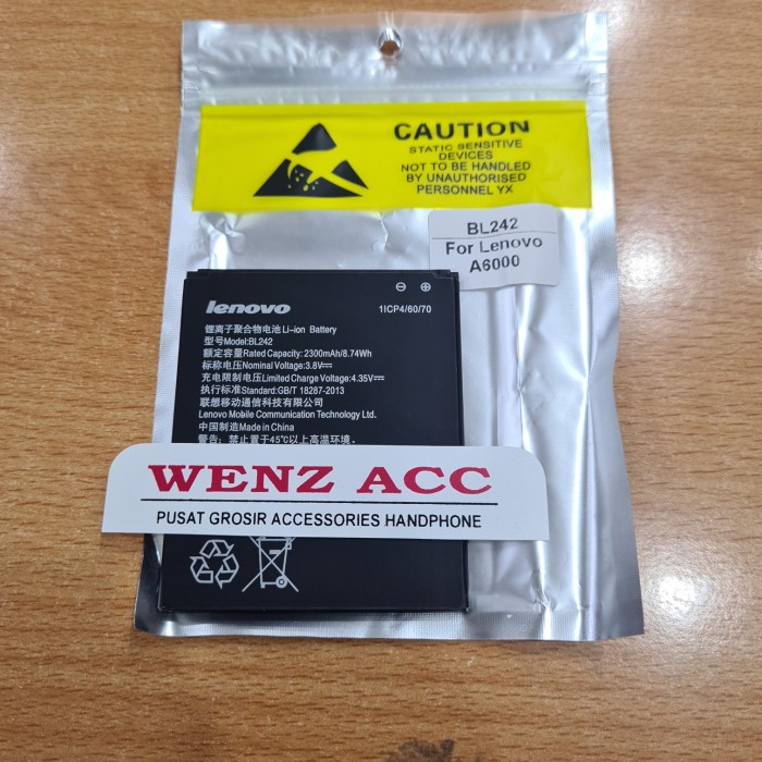 Baterai batre Lenovo BL242 for A6000 A6010 A6600 Original