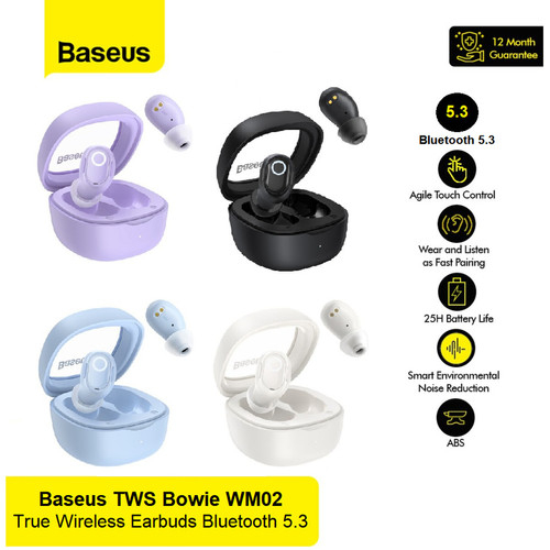 BASEUS TRUE WIRELESS BLUETOOTH EARPHONE MINI EARBUDS TWS WM02