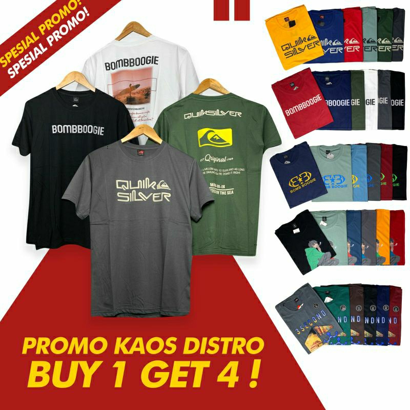 PAKET 100RIBU DAPAT 4 KAOS PREMIUM