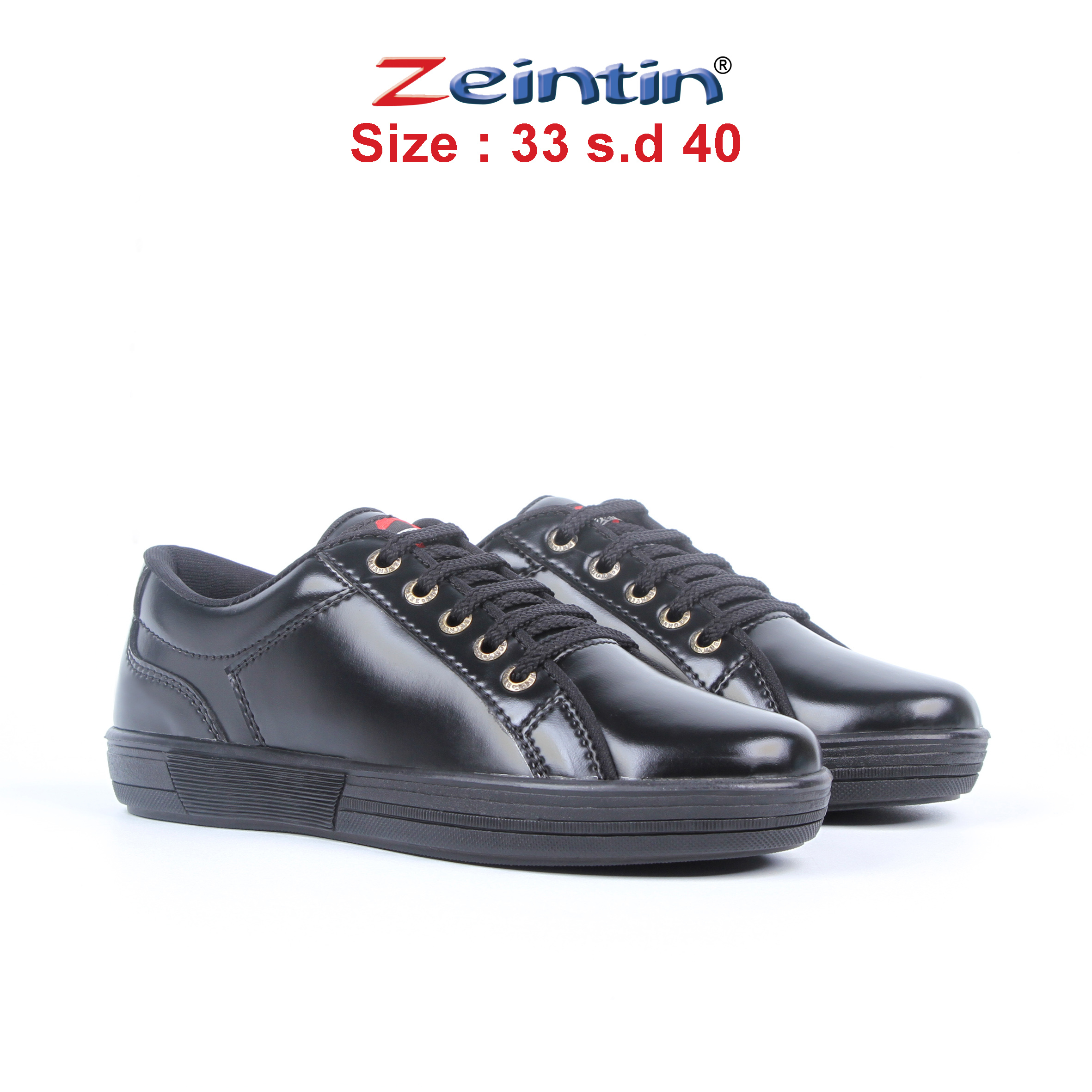 Zeintin - Sepatu Anak ZEINTIN Sepatu Anak Sekolah Hitam Sepatu Anak Laki Laki BJ