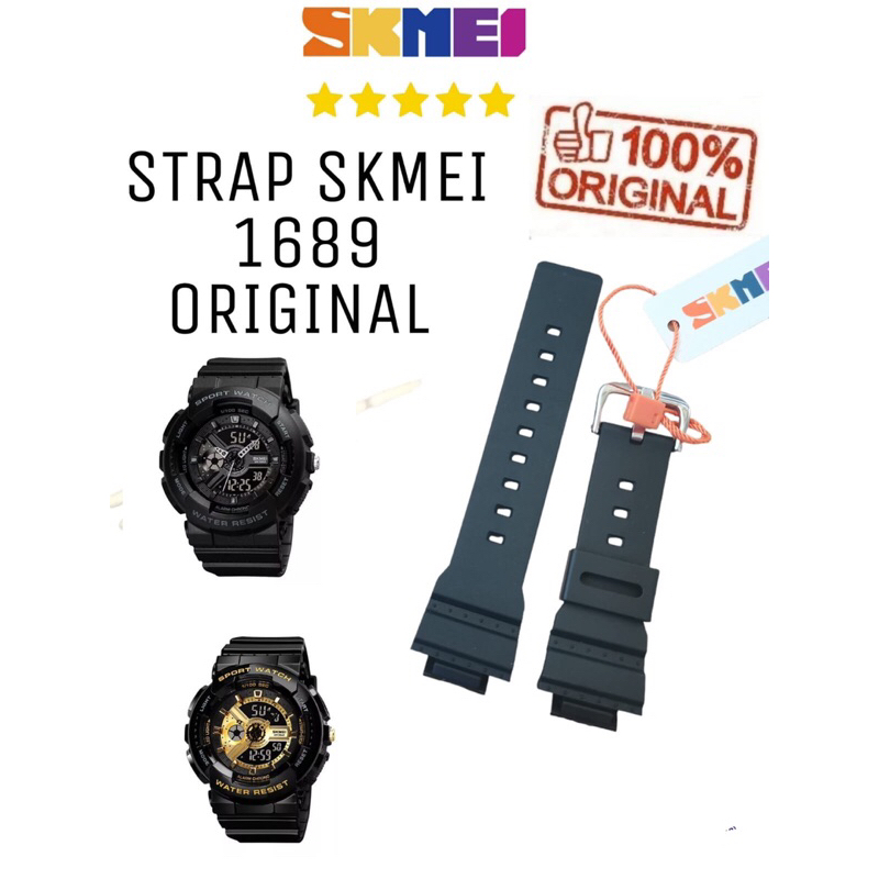 STRAP TALI JAM TANGAN SKMEI 1689 ORIGINAL SKMEI 1689 SK 1689