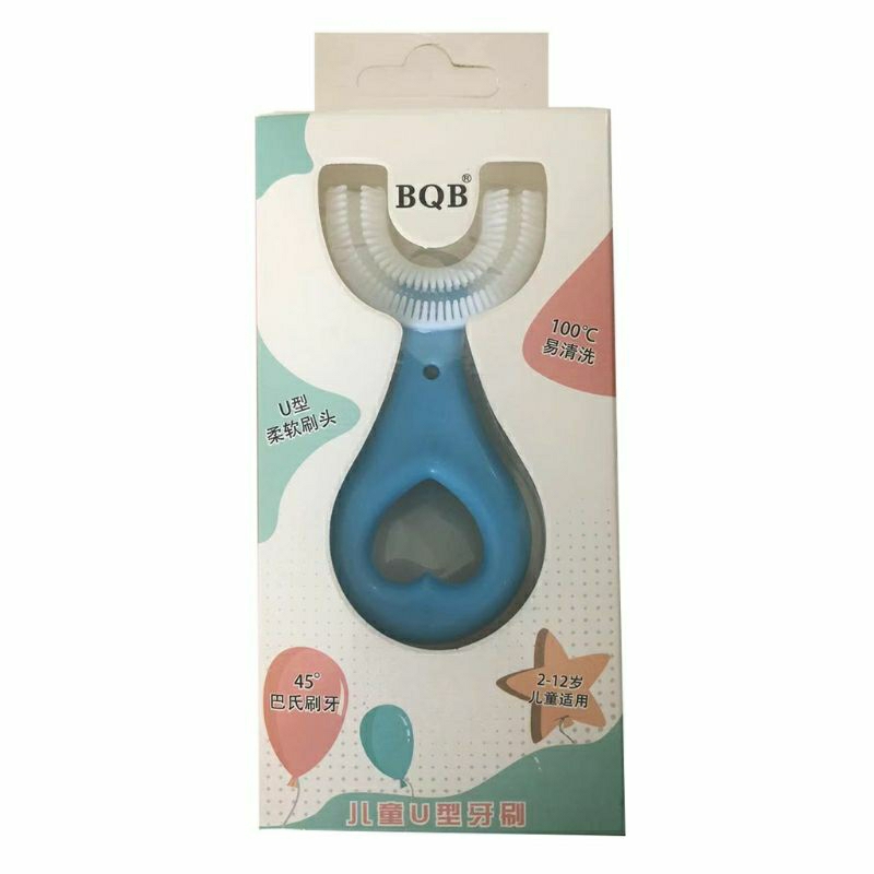 Sikat Gigi Bayi Silikon U Shape Silikon 2-6 Tahun | Sikat Gigi Anak, Balita, Silicone 360° Bentuk U