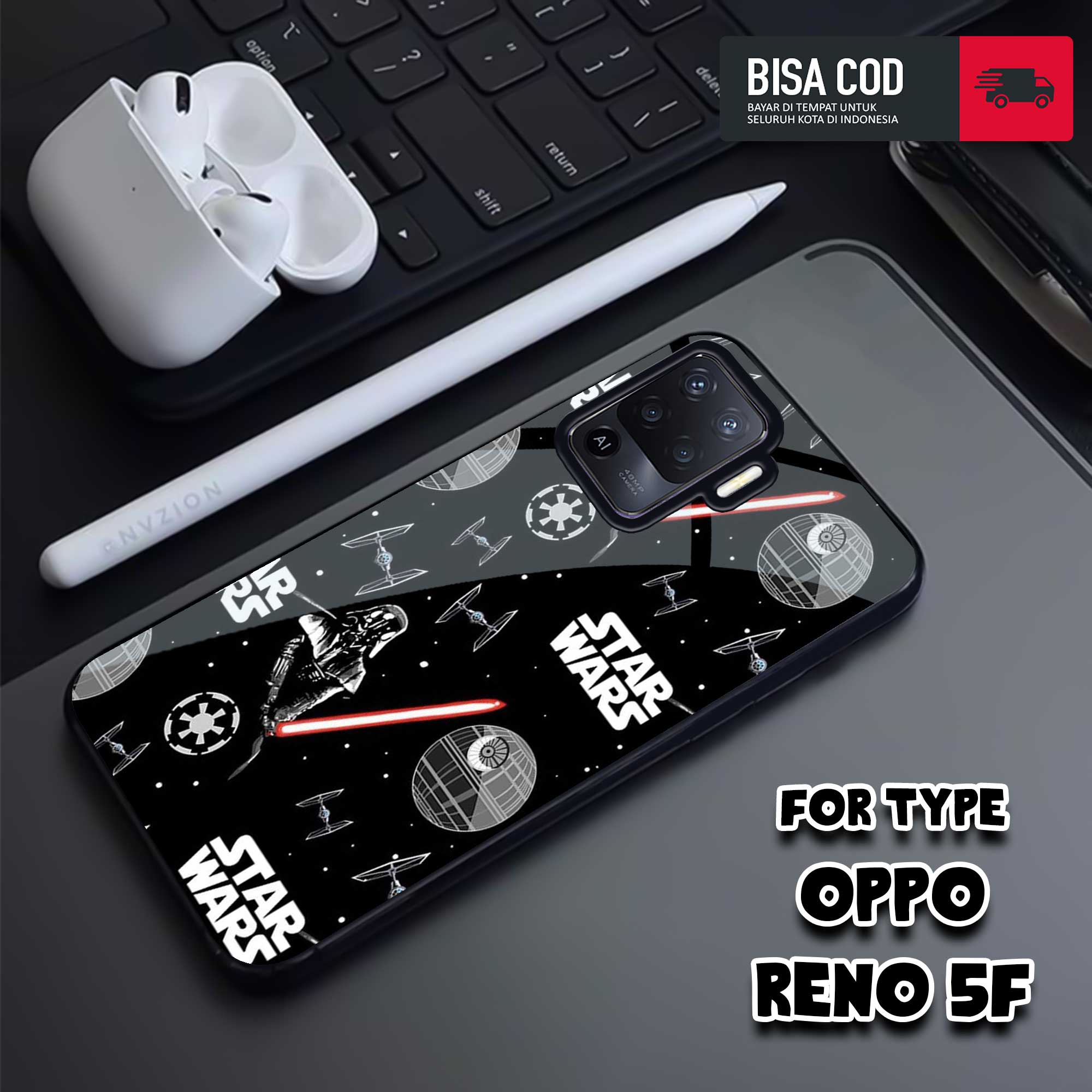 Case OPPO RENO 5F - MOTIF NASA K.AWS - Casing OPPO RENO 5F TERBARU 2023 - Hardcase Premium Glossy - 