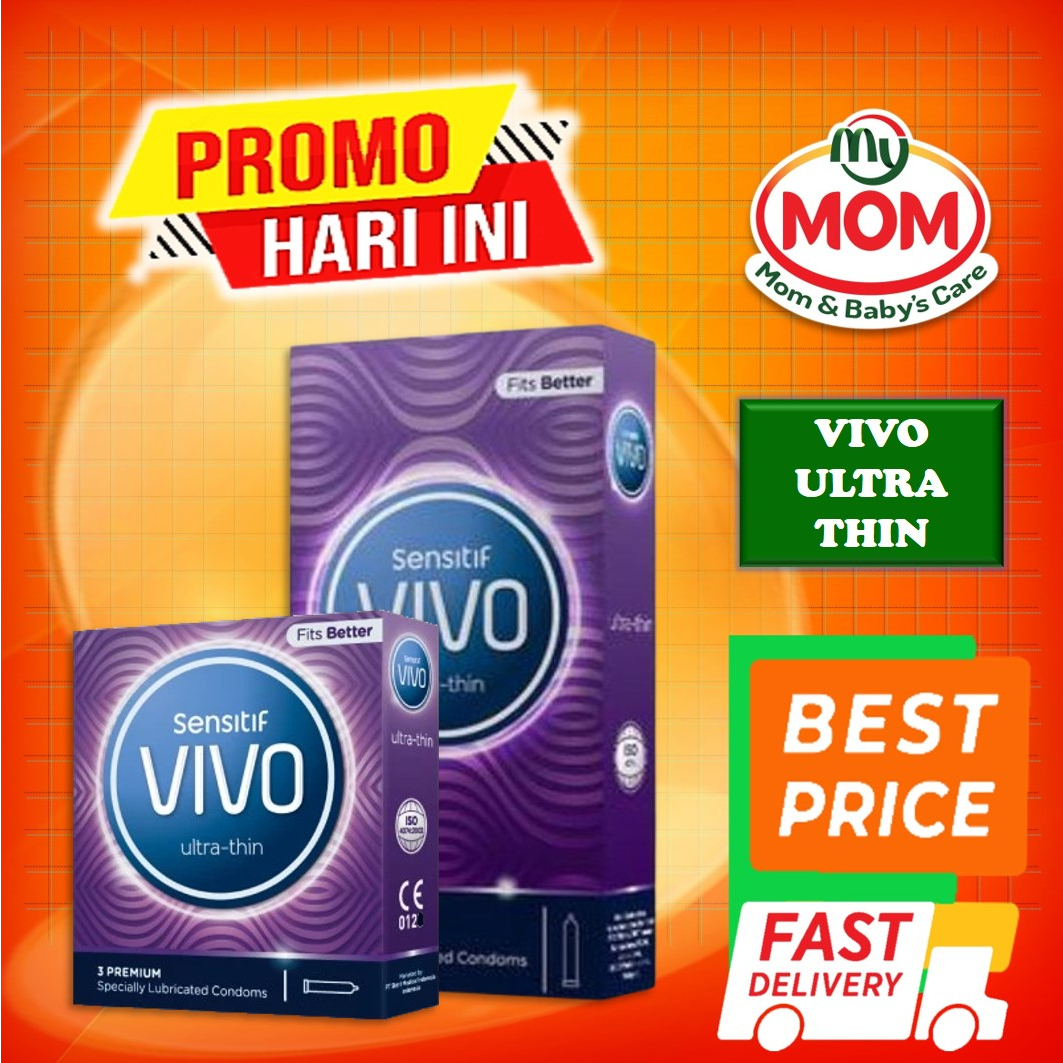 [BPOM] Kondom VIVO ULTRA THIN Isi 3 Pcs / Kondom Vivo UltraThin / Kondom Tipis / Kondom Import / MY MOM