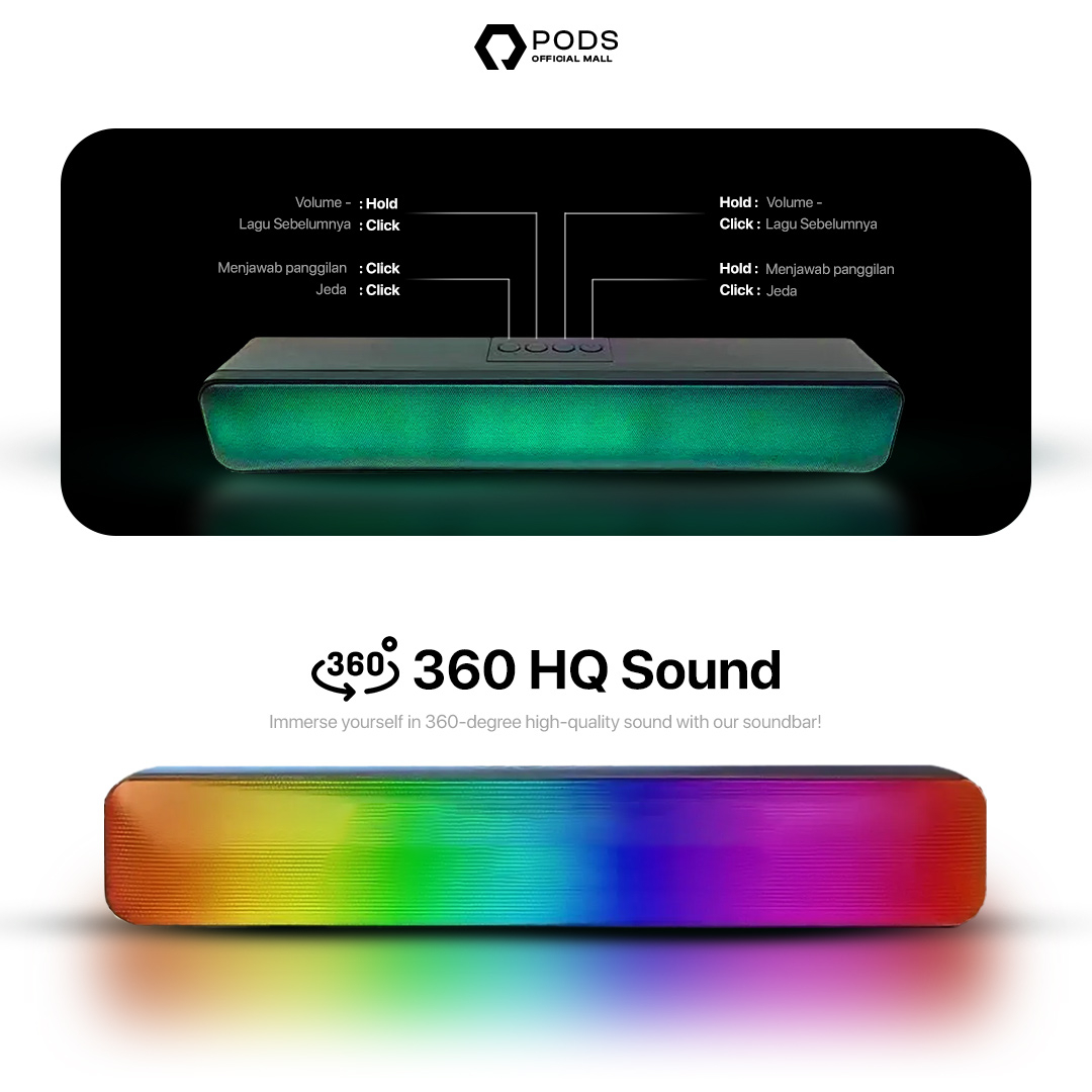 [✅PAKET HEMAT] ThePods Ultimate Gaming Package [Razer Hammerhead Pro V2 + Speaker Soundbar Bluetooth]