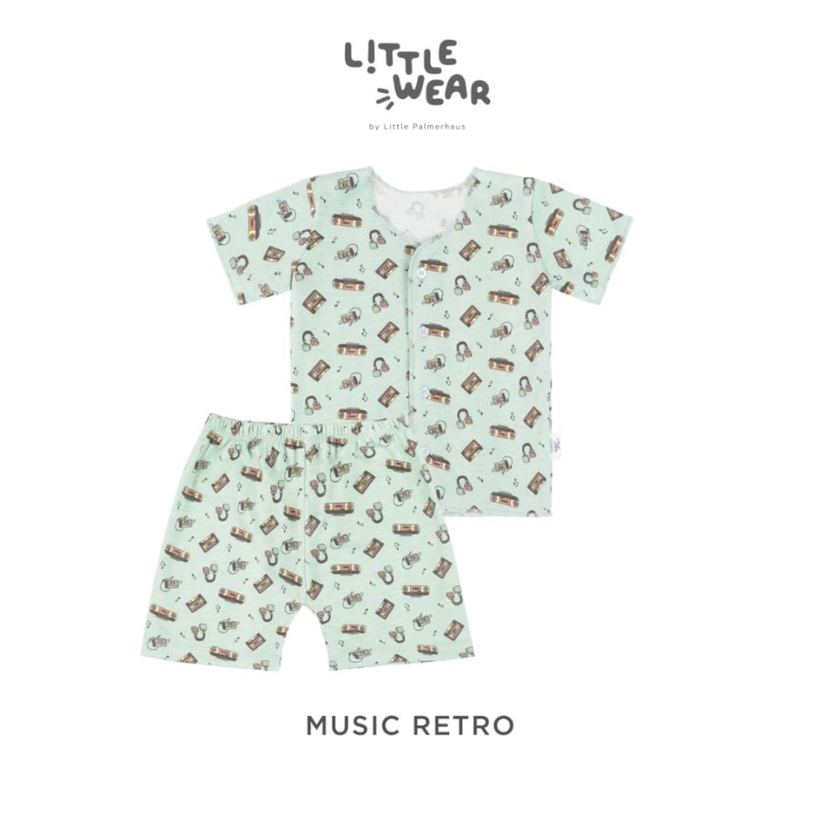 LITTLE PALMERHAUS LITTLE WEAR SHORT SLEEVE Setelan Bayi