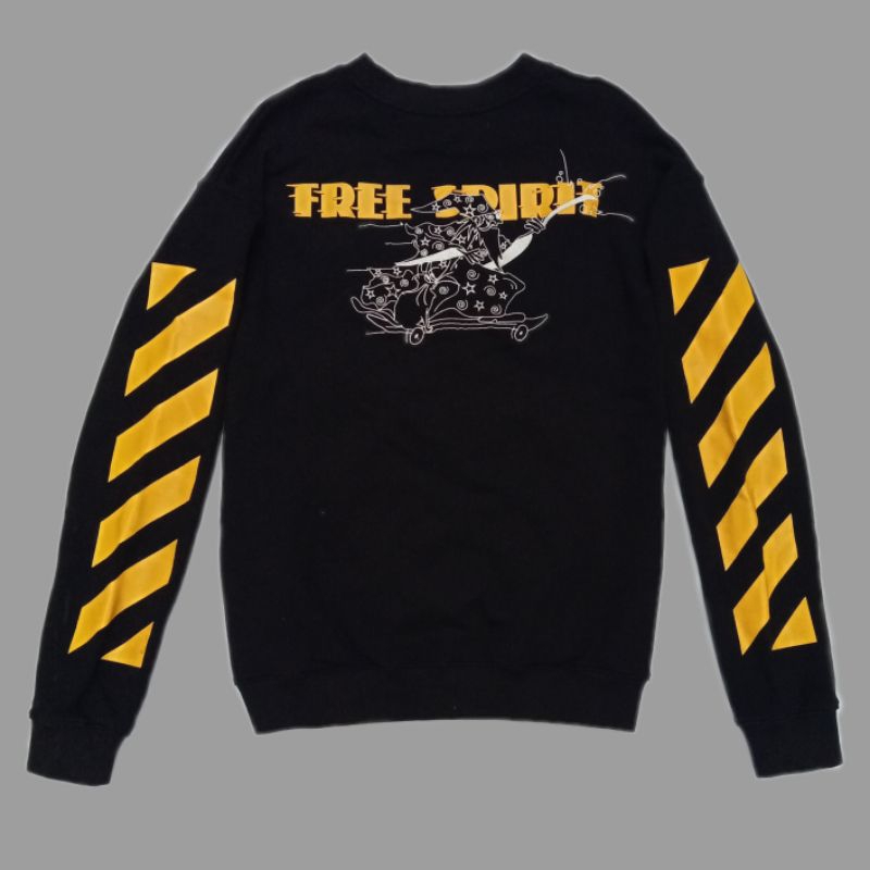 Crewneck Off White Authentic  Diag Wizard black/Yellow bekas