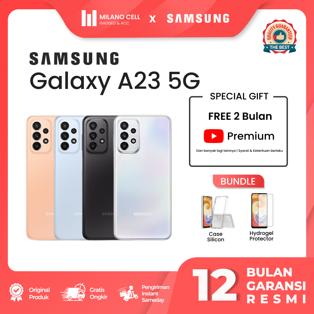 Samsung Galaxy A23 5G 6/128GB &amp; 8/128GB Garansi Resmi