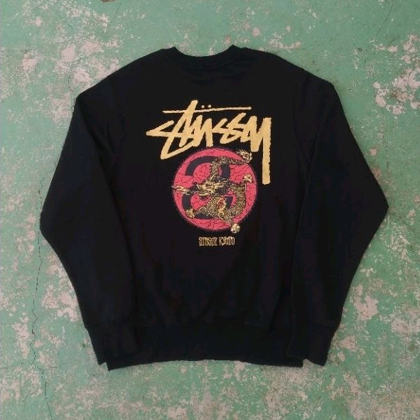 Crewneck Stussy Dragon Kyoto Vintage