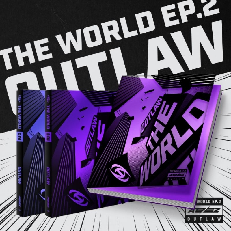 [PRE-ORDER] 9th Mini Album Ateez - The World Ep.2 Outlaw A Diary Z Platform ver Sealed POB Web Ktown