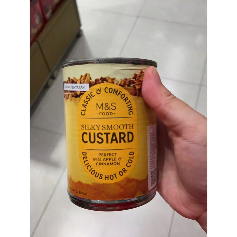 

Marks Spencer M&S Food NEW ARRIVAL Silky Smooth Custard 400gr thin can Classic