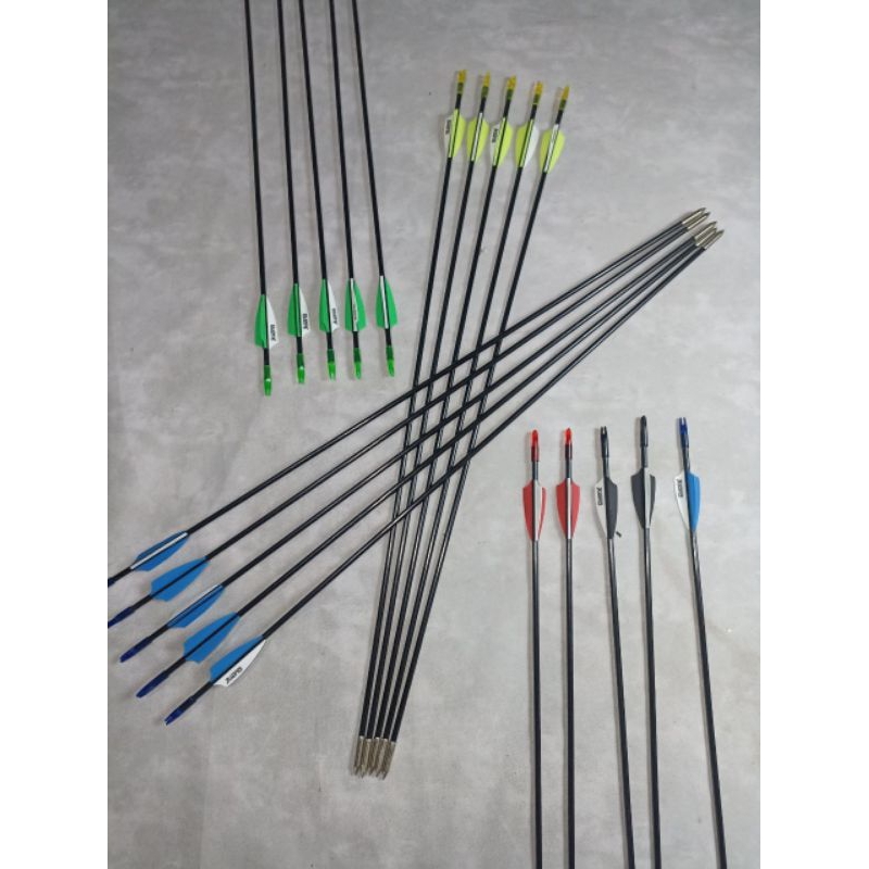 6pcs Arrow CARBON Linkboy ANTI PATAH/Mix Carbon