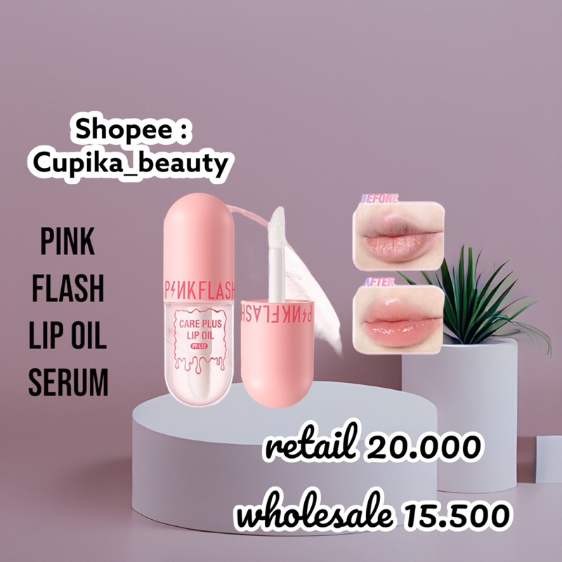 &lt;ci&gt; [ lip oil serum ] pink flash lip oil care serum || serum pink flash lip care oil