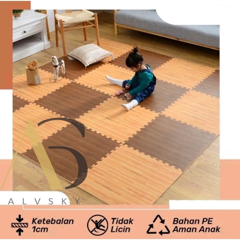 PUZZLE MATRAS UKURAN 30 X 30 ISI 9 PCS / ALAS BERMAIN ANAK ANAK EVAFOAM TEBAL