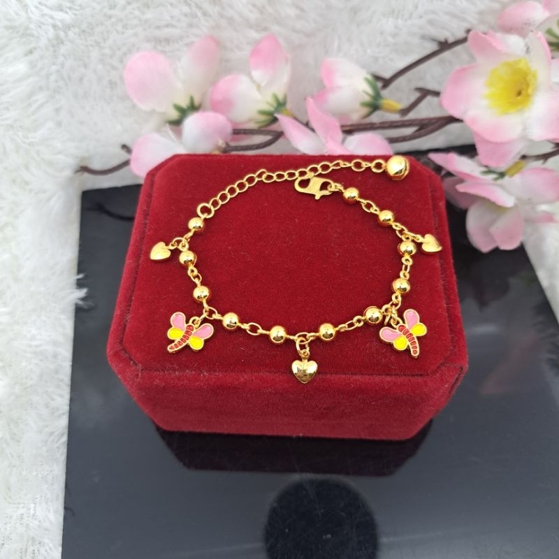 Gelang xuping  jurai anak Kupu kupu anti karat anti iritasi Terbaru COD