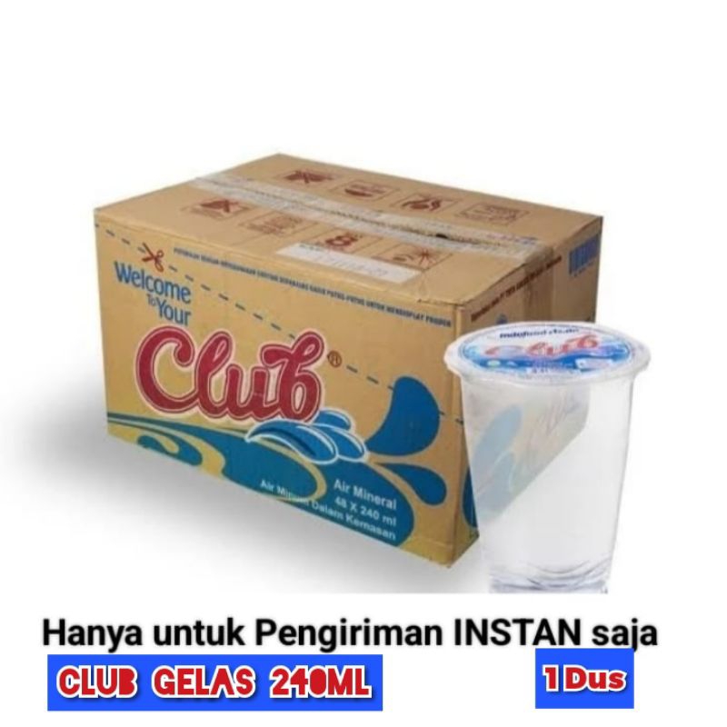 Club Gelas Air Mineral 240ml Karton