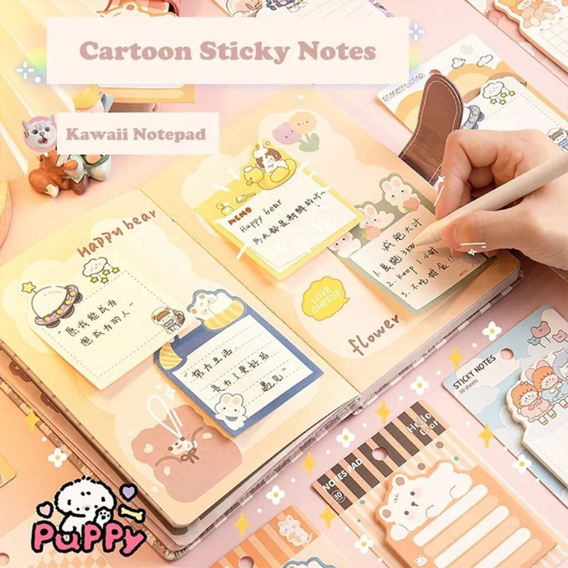 Sticky Note Karakter Kertas Memo 40 Halaman Karakter Lucu