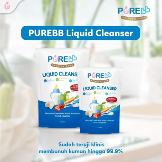 PUREBB Liquid Cleanser Sabun Cuci Botol Bayi Nipple Cleanser Baby Bottle Purebaby