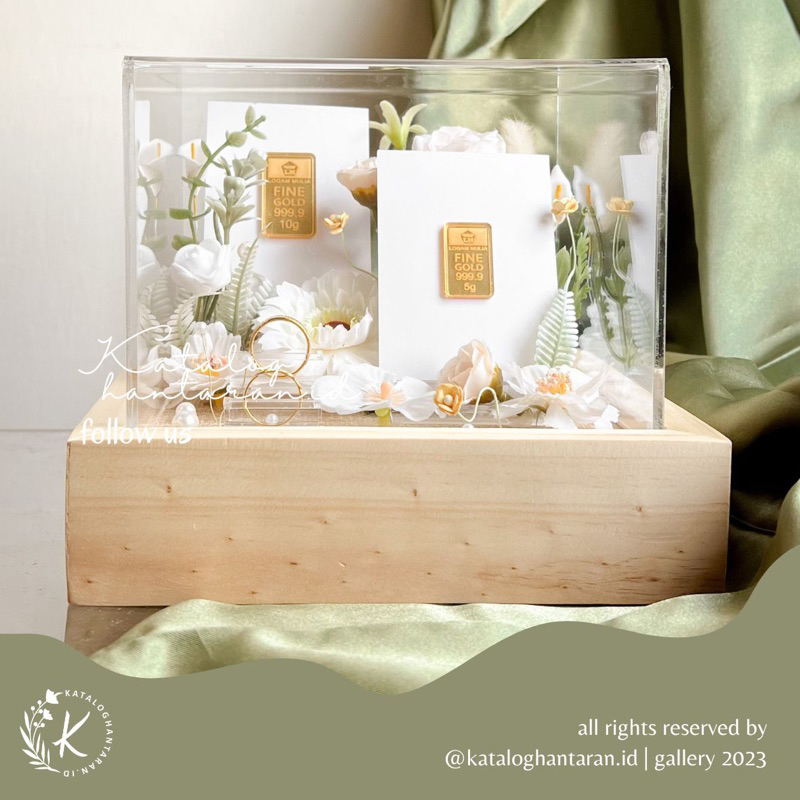 kotak box tempat display antam | logam mulia | mahar