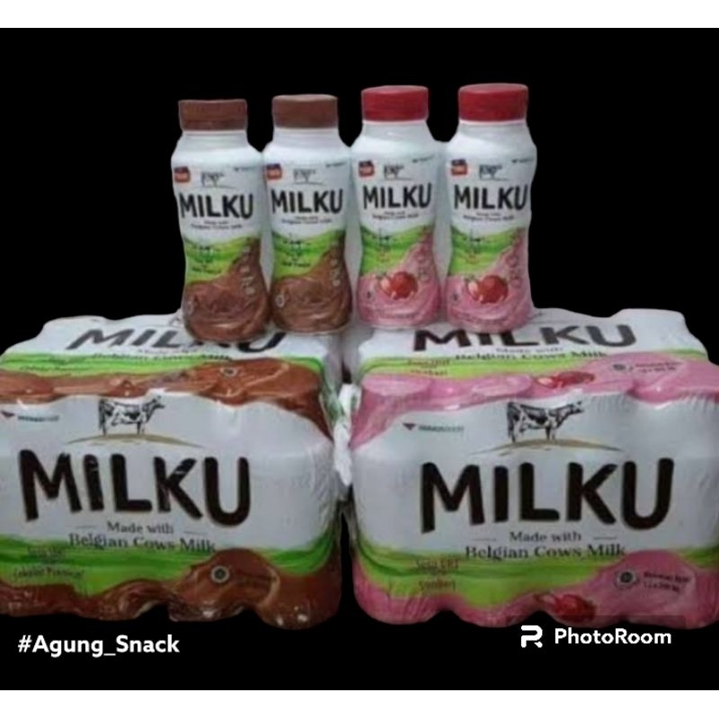 

Milku Susu UHT 200ml 1 Krat Isi 12 Botol