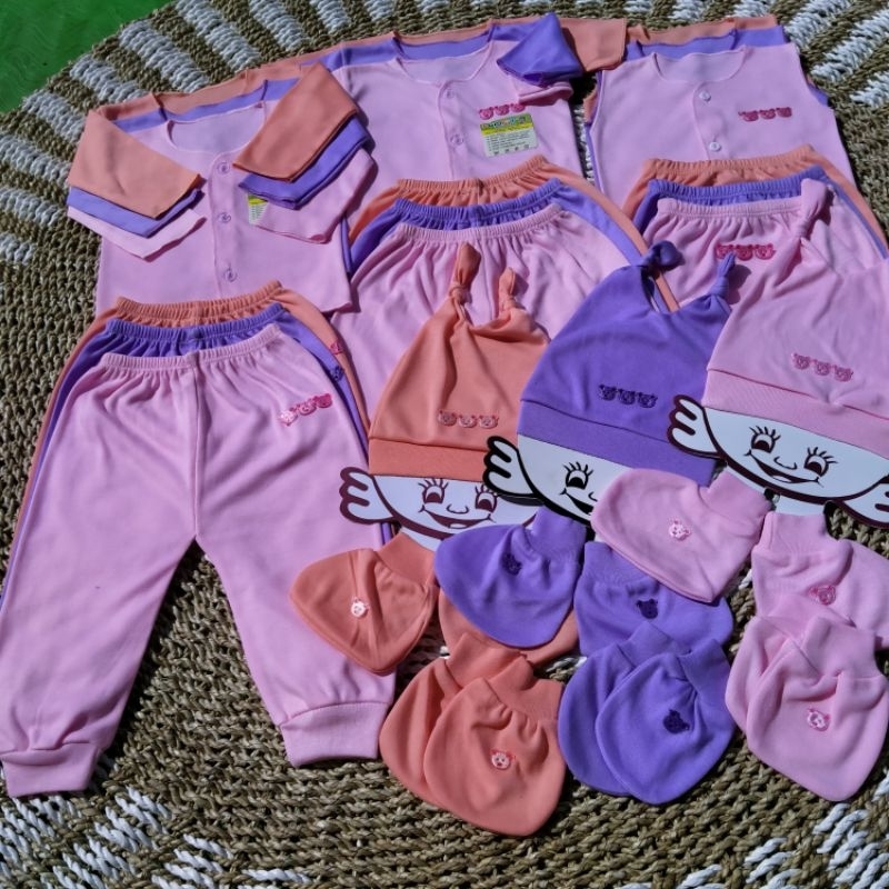 ISI 27  PCS Paket Hemat Baju Bayi Baru Lahir Paket Perlengkapan Baby Newborn Perempuan