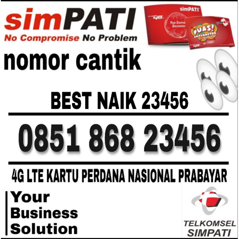 nomor cantik simpati 4G LTE seri kumpulan nomor cantik super