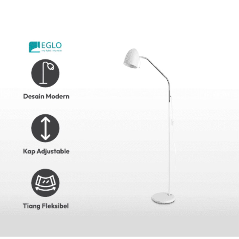 EGLO LARA LAMPU HIAS LANTAI STANDING/LAMPU SUDUT SOFA/ LAMPU TIDUR/ LAMPU BERDIRI/FLOOR LAMP LARA