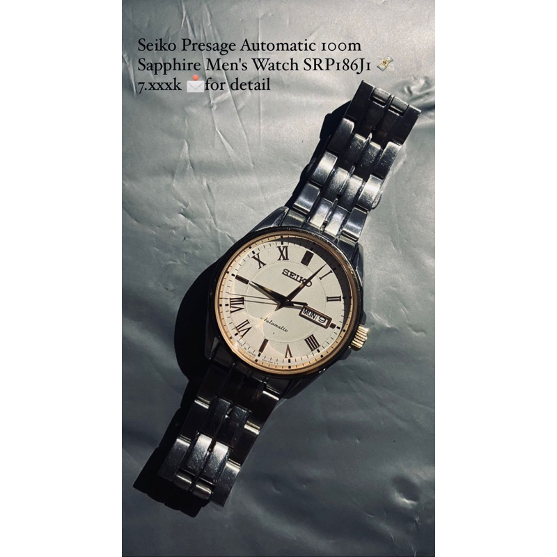 Seiko Presage Automatic 100m Sapphire Men Watch SRPi86Ji
