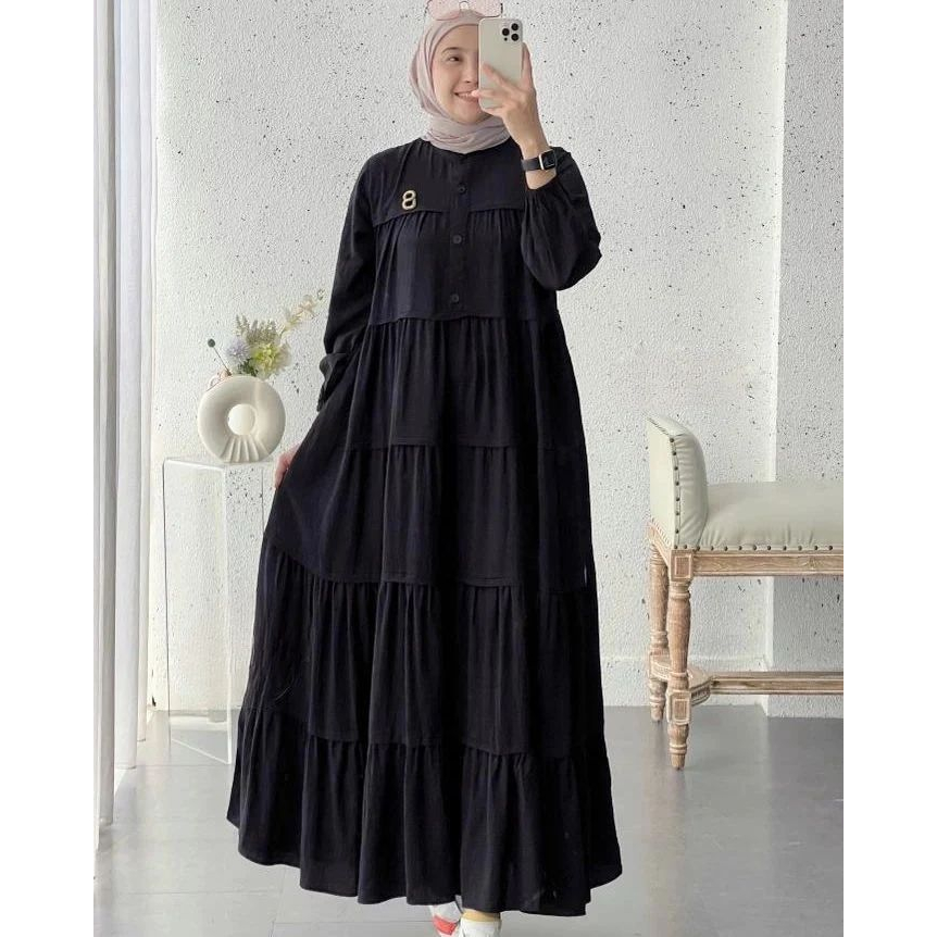 Big Sale Baju Gamis Wanita Muslimah Mamanda Saleha Crinkle Airflow Terbaru Kekinian 2023 Fashion Muslim Wanita Dress Polos All Size Series Inara Dress Baju Muslim Fashion Outfiit Casual