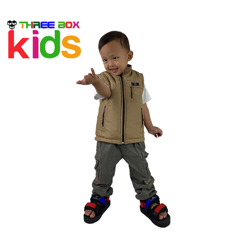 Rompi Anak / Vest Anak Cowok Cewek / Rompi Anak Perempuan / Vest Rompi Kids - THREE BOX  GN 002 KIDS