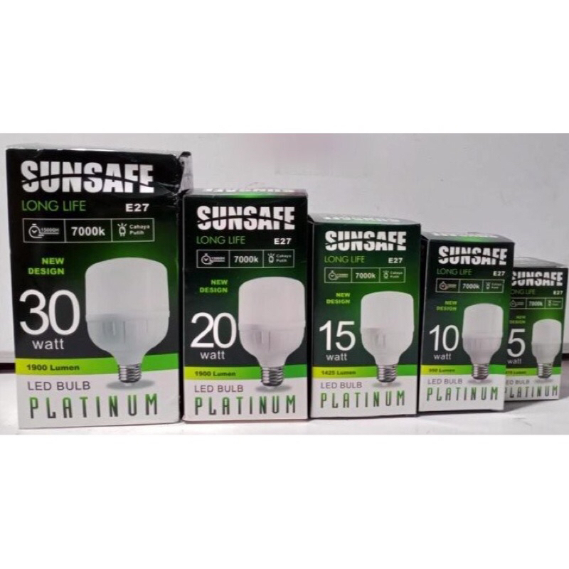 Lampu Led Sunsafe (Platinum) 5watt-30watt | Lampu Led Murah