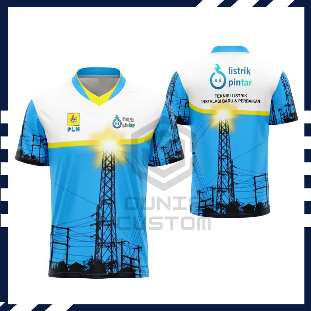 Kaos Baju T-Shirt PLN INDONESIA Fullprint