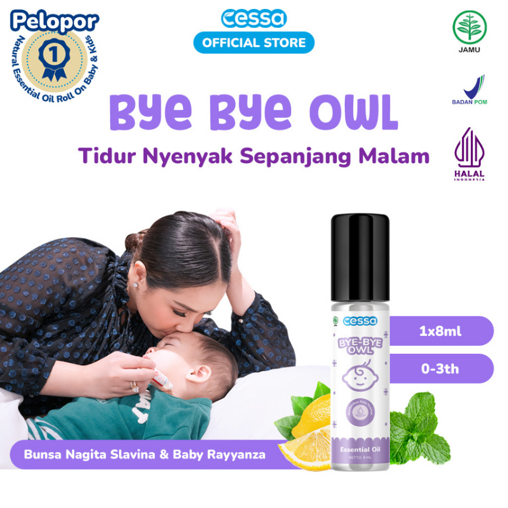 Cessa Baby Bye Bye Owl - Natural Essential Oil Deep Sleep/Tidur Nyenyak Sepanjang Malam