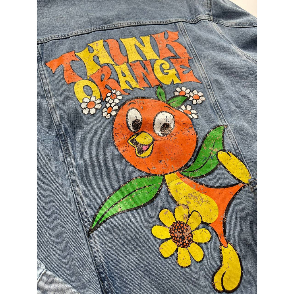 W*lt disney orange bird jacket denim