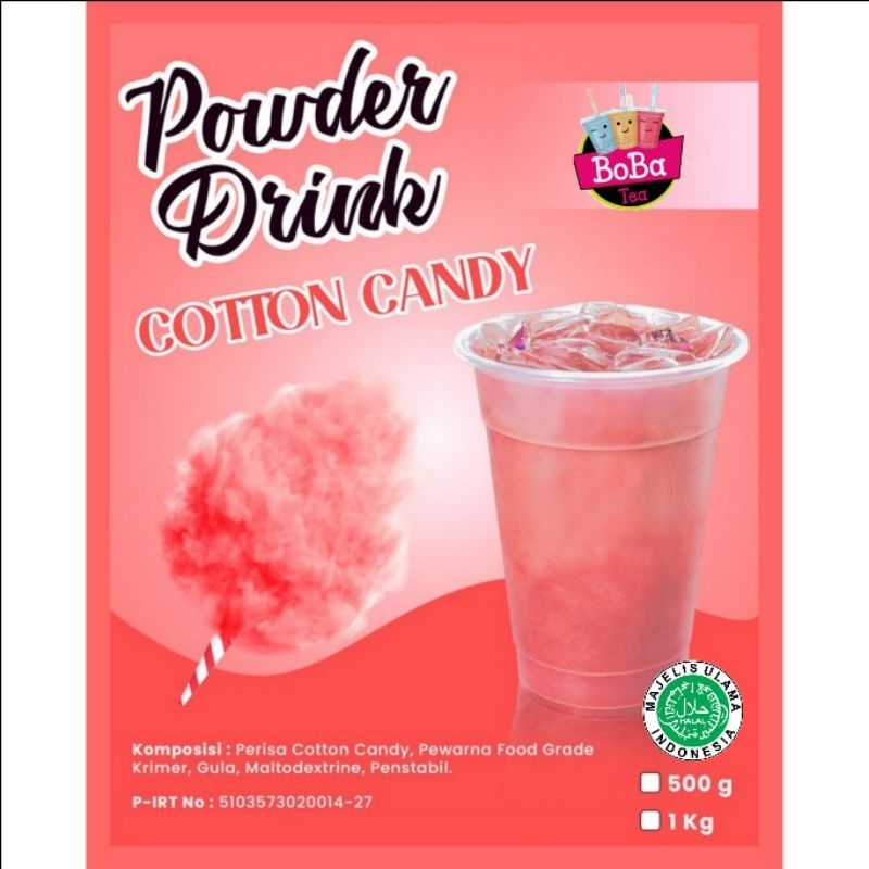 [1kg Reguler] Bubuk Minuman Rasa Cotton Candy 1 KG