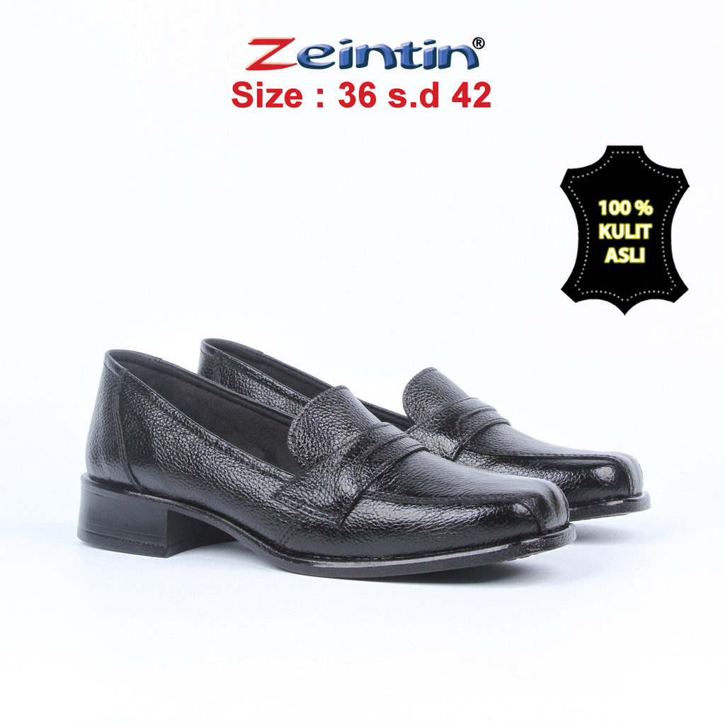 Zeintin - Sepatu Wanita Bahan Kuli Sapi Asli Pantofel Wanita Sepatu Perempuan Sapatu Wanita Bahan Kulit Original Zeintin BJ