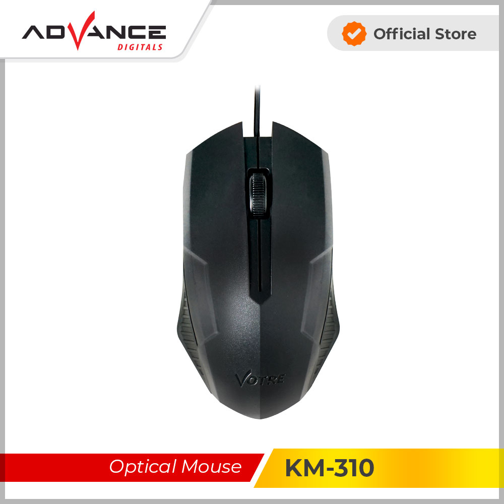 Votre KM-310 Wired Optical Mouse 310 Usb Original KM310 Bergaransi resmi 1 Tahun