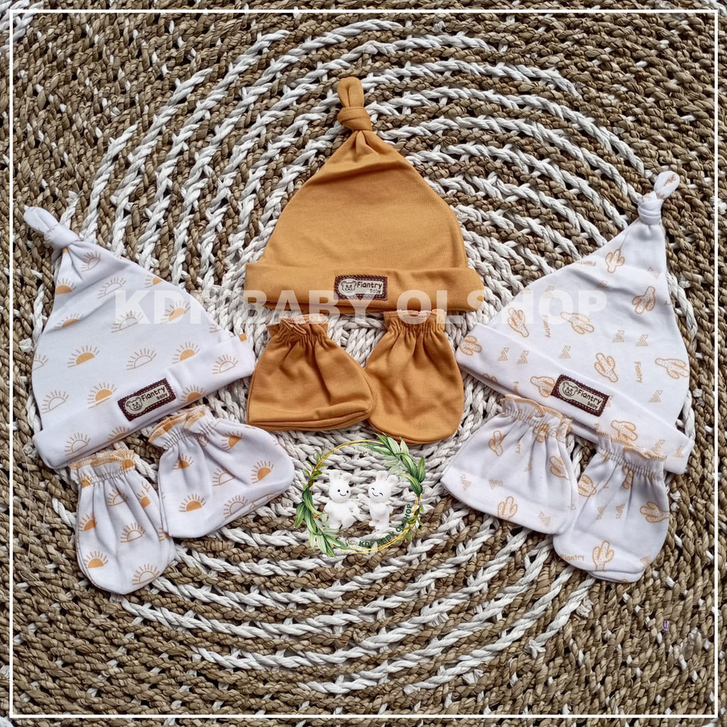 3 set 3 in 1 seri mustard sarung tangan bayi sarung kaki topi bayi paket 3 in 1 sarung tangan+sarung kaki topi bayi newboar set sarung tangan kaki+topi bayi baru lahir