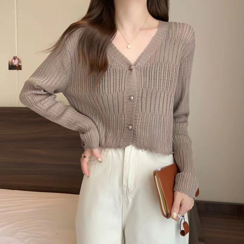 Jowa Sweater Cardigan Top Outerwear Knit - Atasan Wanita Rajut Import TM (56071-1)