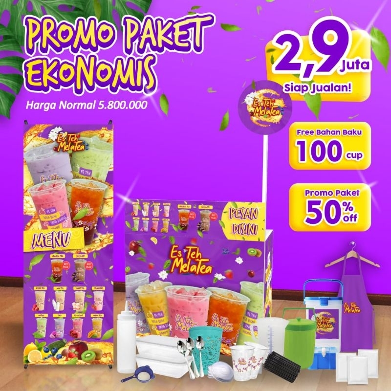 

Paket Ekonomis Es Teh Melatea - Efoni kalteng