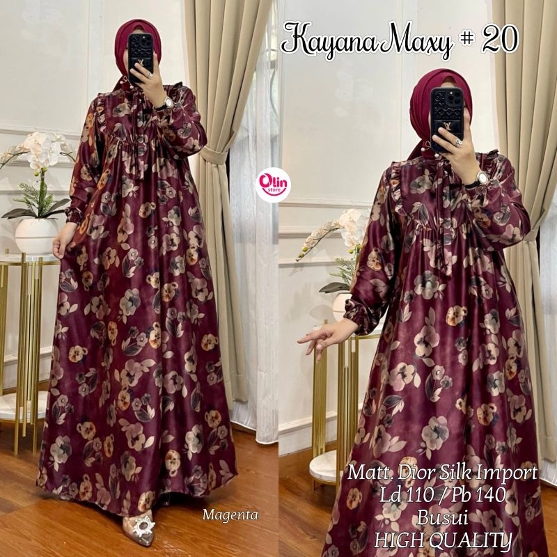 [ KAYANA MAXY ] GAMIS CANTIK TERLARIS SILKYARMANY