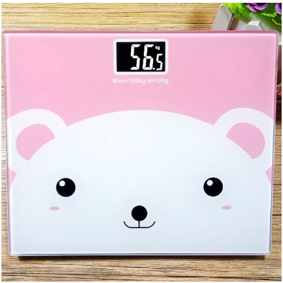 H260 Timbangan Badan Digital Desain Kartun / Body Weight Scale / Timbangan Karakter Free Baterai