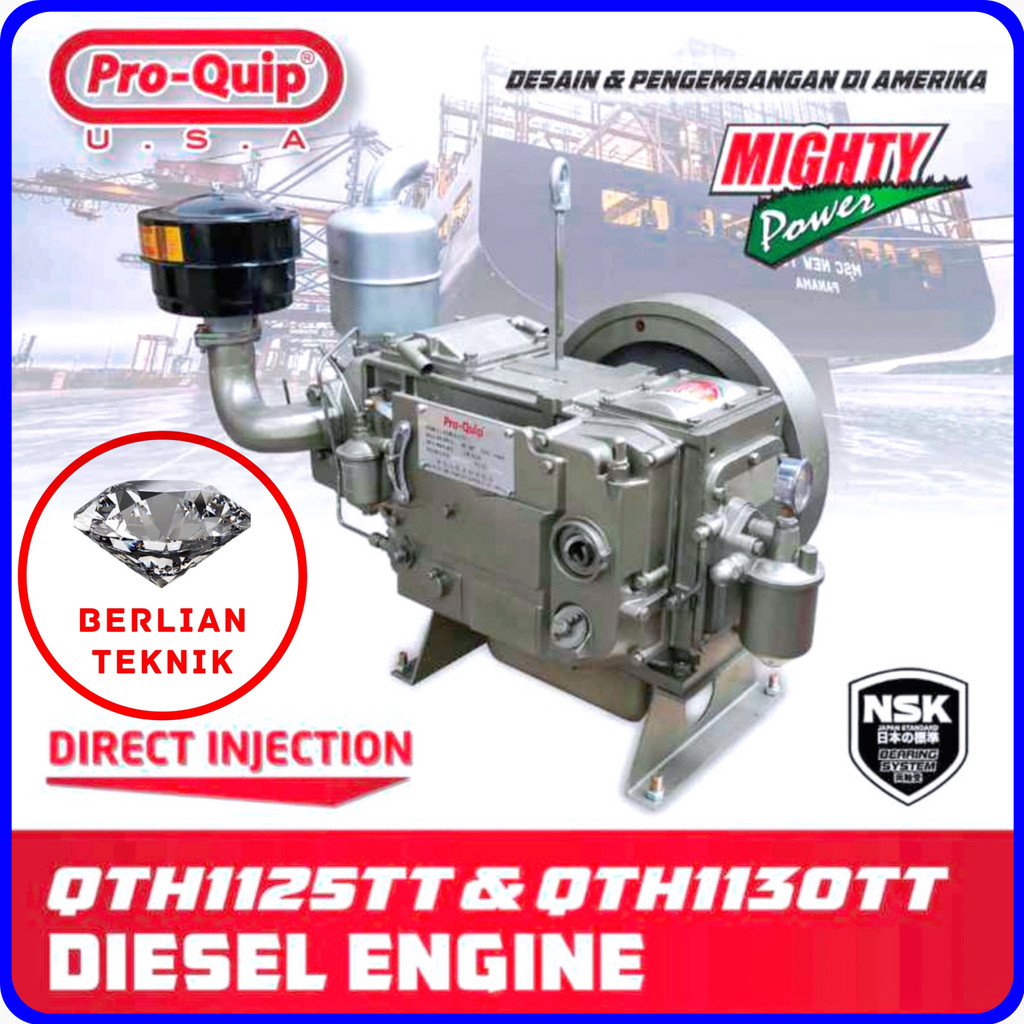 Mesin Penggerak Solar Engine Diesel Proquip QTH 1130 TT / 33 HP Tanpa Tangki